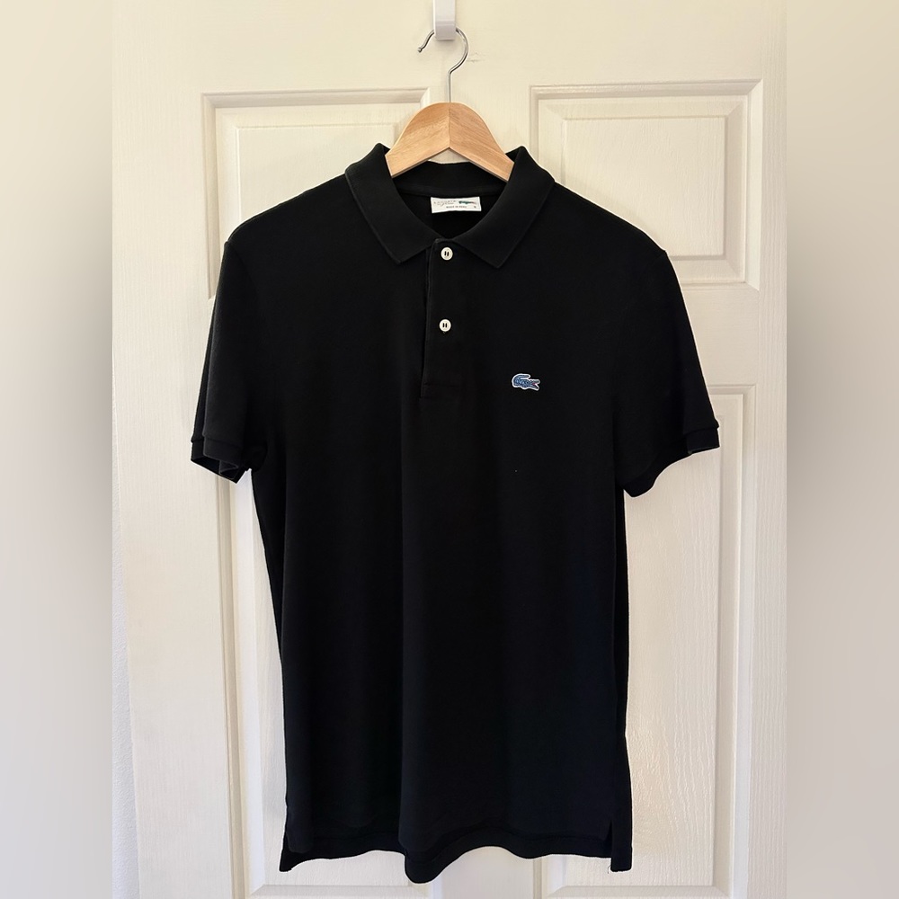 Lacoste for J. Crew polo - short sleeve, pique fabric in size large